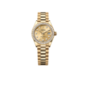 Rolex Lady-Datejust Watch Gold Toned Champagne Dial 28mm For Women M279138RBR-0023