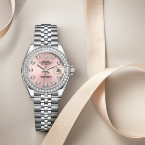 Alternative view of Rolex Lady-Datejust Watch Silver Toned Pink Dial 28mm For Women 279384RBR-0003