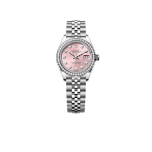 Rolex Lady-Datejust Watch Silver Toned Pink Dial 28mm For Women 279384RBR-0003