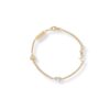 Saint Laurent Cassandre Heart Charm Bracelet In Aged Brass Gold For Women 701950Y15269137