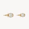 Saint Laurent Cassandre Pearl Earrings In Gold And Cream For Women 691563Y15269018 YSL - Image 2