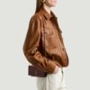 Saint Laurent Cassandre Phone Holder Crossbody Bag 7in/ 18cm Burgundy Gold Hardware For Women 808702BMIIW6259 - Image 2