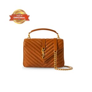 Saint Laurent College Medium Chain Bag Brown For Women 9.4in/24cm 6002791U8077715