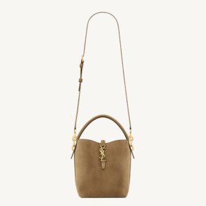Alternative view of Saint Laurent LE 37 Small Top Handle Bag 6.7in/ 17cm Golden Leaf Bronze Hardware For Women 7490361U80W3194
