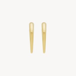 Alternative view of Saint Laurent Organic Hoop Earrings Gold For Women 774488Y15008030