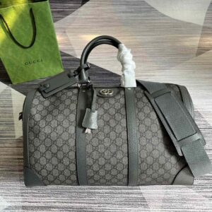 Alternative view of Gucci Savoy Small Duffle Bag Grey 17.7 in/45 cm ‎724642 UULHK 8576