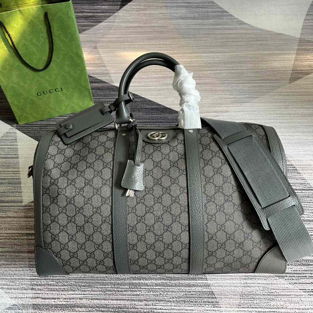 Gucci Savoy Small Duffle Bag Grey 17.7 in/45 cm 724642 UULHK 8576