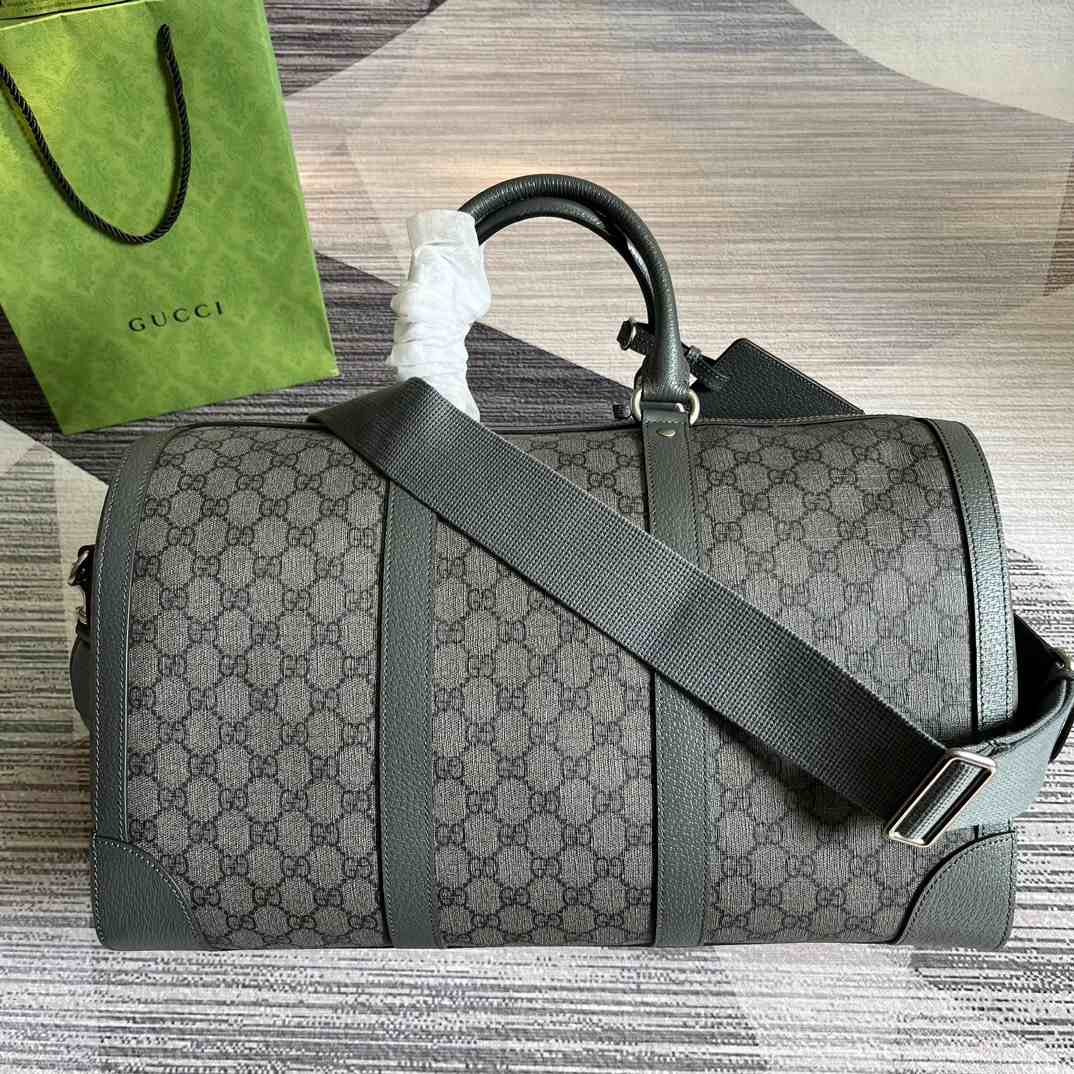 Gucci Savoy Small Duffle Bag Grey 17.7 in/45 cm 724642 UULHK 8576