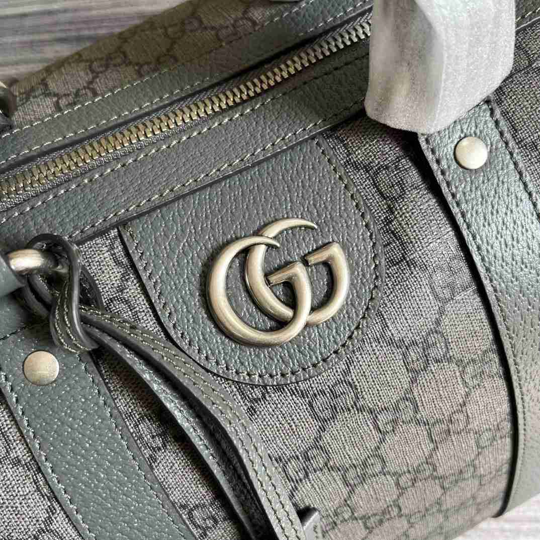 Gucci Savoy Small Duffle Bag Grey 17.7 in/45 cm 724642 UULHK 8576