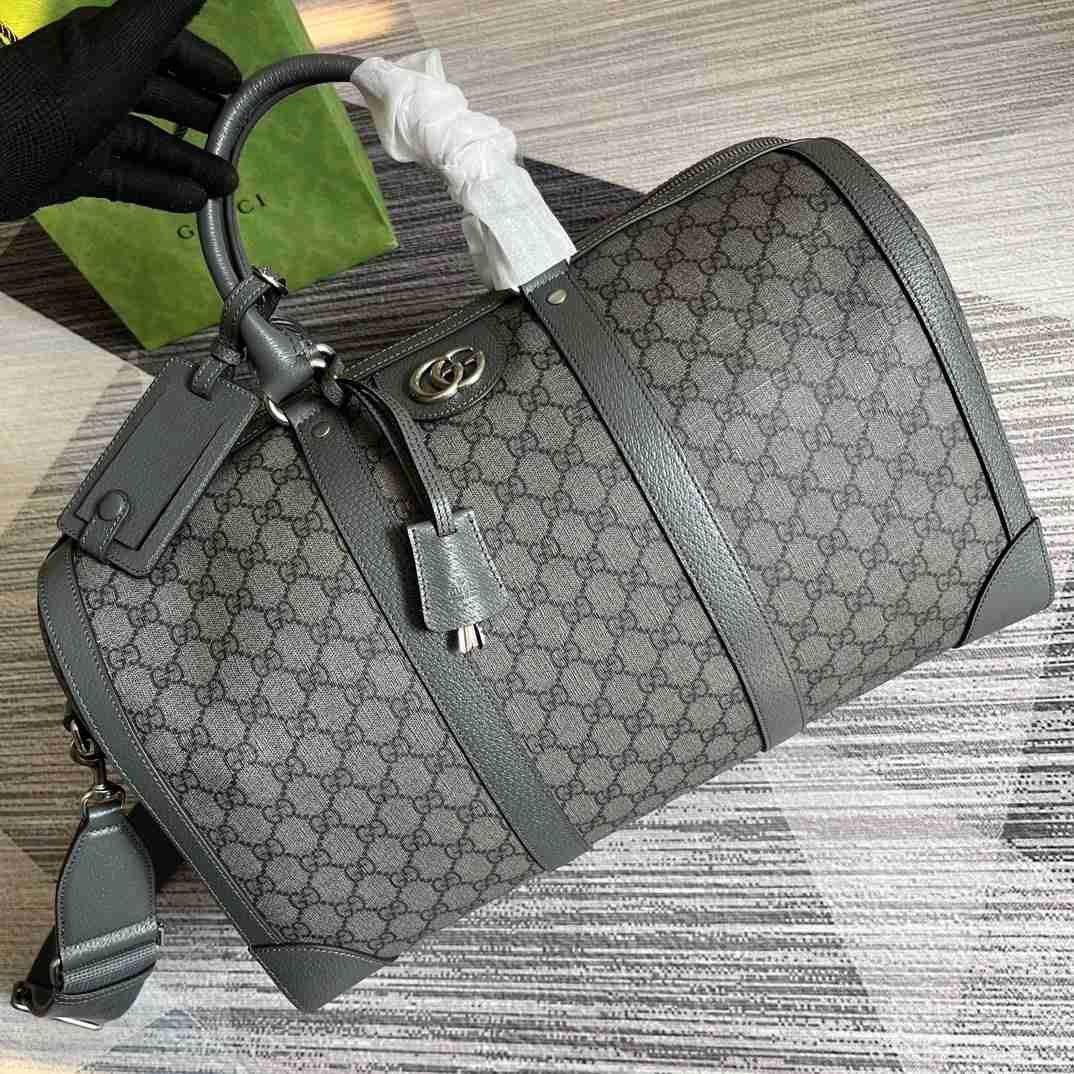 Gucci Savoy Small Duffle Bag Grey 17.7 in/45 cm 724642 UULHK 8576