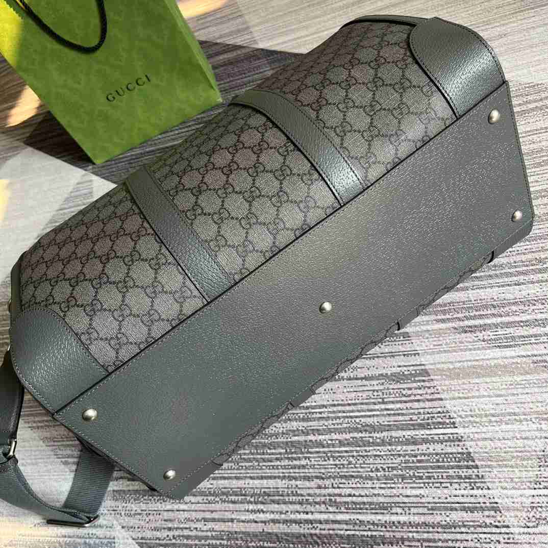 Gucci Savoy Small Duffle Bag Grey 17.7 in/45 cm 724642 UULHK 8576