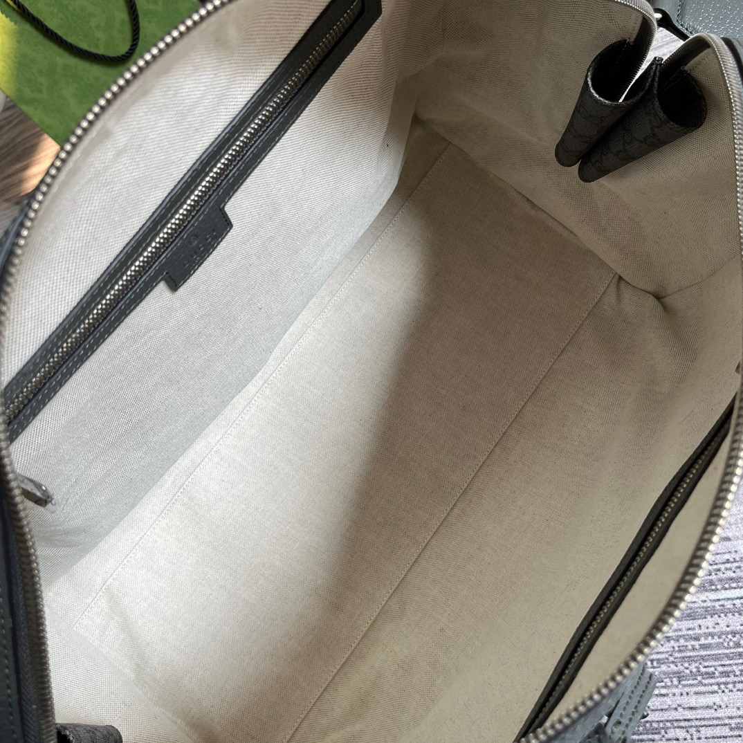 Gucci Savoy Small Duffle Bag Grey 17.7 in/45 cm 724642 UULHK 8576
