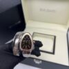 Bvlgari Serpenti Tubogas Watch Silver/Rose Gold Toned Black Dial 35mm For Women 103823 - Image 5