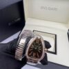 Bvlgari Serpenti Tubogas Watch Silver/Rose Gold Toned Black Dial 35mm For Women 103823 - Image 8