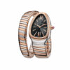 Bvlgari Serpenti Tubogas Watch Silver/Rose Gold Toned Black Dial 35mm For Women 103823 - Image 6