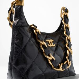 Alternative view of Chanel Hobo Small Bag 8.8in/ 22.5cm Black Gold Hardware For Women AS4922 B16897 94305