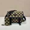 Prada Symbole Embroidered Fabric Bag In Beige For Women 8.6 in/ 22 cm 2VD034_2FKL_F0Y30_V_XOP - Image 2