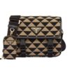Prada Symbole Embroidered Fabric Bag In Beige For Women 8.6 in/ 22 cm 2VD034_2FKL_F0Y30_V_XOP