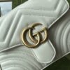 Gucci GG Marmont Mini Top Handle Bag White For Women, Women's Bags 8.3in/21cm GG 547260 DTDIT 9022 - Image 3