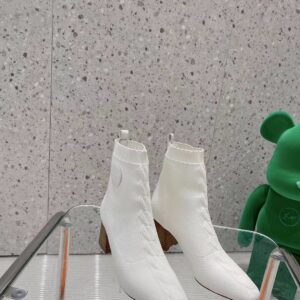 Hermes Volver 60 Ankle Boots White For Women 2.4in/6cm