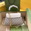 Gucci Horsebit 1955 Mini Bag White For Women, Women's Bags 8.7in/22cm GG 703848 92TCK 9761 - Image 6