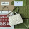 Gucci GG Marmont Mini Top Handle Bag White For Women, Women's Bags 8.3in/21cm GG 547260 DTDIT 9022 - Image 6