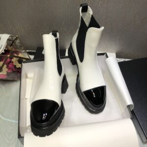 Chanel Women's Ankle Boots White For Women 0,7in/ 2cm