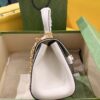Gucci Horsebit 1955 Mini Bag White For Women, Women's Bags 8.7in/22cm GG 703848 92TCK 9761 - Image 2