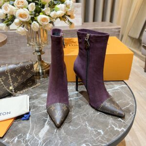 Louis Vuitton Women's Cherie Ankle Boots Violet Women LV