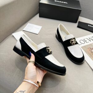 Alternative view of Chanel Women's Loafers White And Black For Women G39606 Y56272 K5106