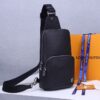 Louis Vuitton Avenue Sling Bag Taiga Black For Men, Men's Bags, Messenger And Crossbody Bags 12.2in/31cm LV M30443 - Image 3