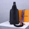 Louis Vuitton Avenue Sling Bag Taiga Black For Men, Men's Bags, Messenger And Crossbody Bags 12.2in/31cm LV M30443 - Image 6