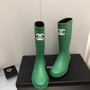 Chanel Women's Hight Boots Green For Women