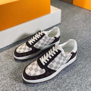 Alternative view of Louis Vuitton Rivoli Sneaker Gray And Brown For Men LV