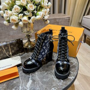 Louis Vuitton Women's Star Trail Ankle Boots Blue For Women LV