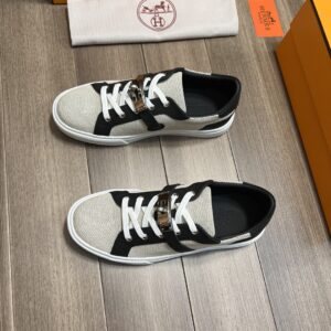 Alternative view of Hermes Casual Sneakers Gray And Black For Men