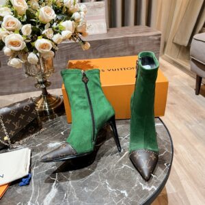Louis Vuitton Women's Cherie Ankle Boots Green Women LV