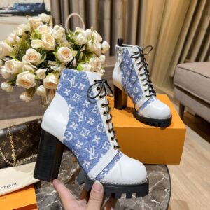 Alternative view of Louis Vuitton Women's Star Trail Ankle Boots Blue For Women LV