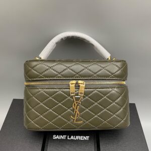 Alternative view of Saint Laurent GABY Vanity Top Handle Bag 7.1in/ 18cm Light Musk Bronze Hardware For Women
