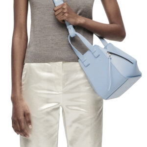 Alternative view of Loewe Hammock Compact Bag Dusty Blue For Women A538H13X14- 8.2 Inches/ 20.8 Cm
