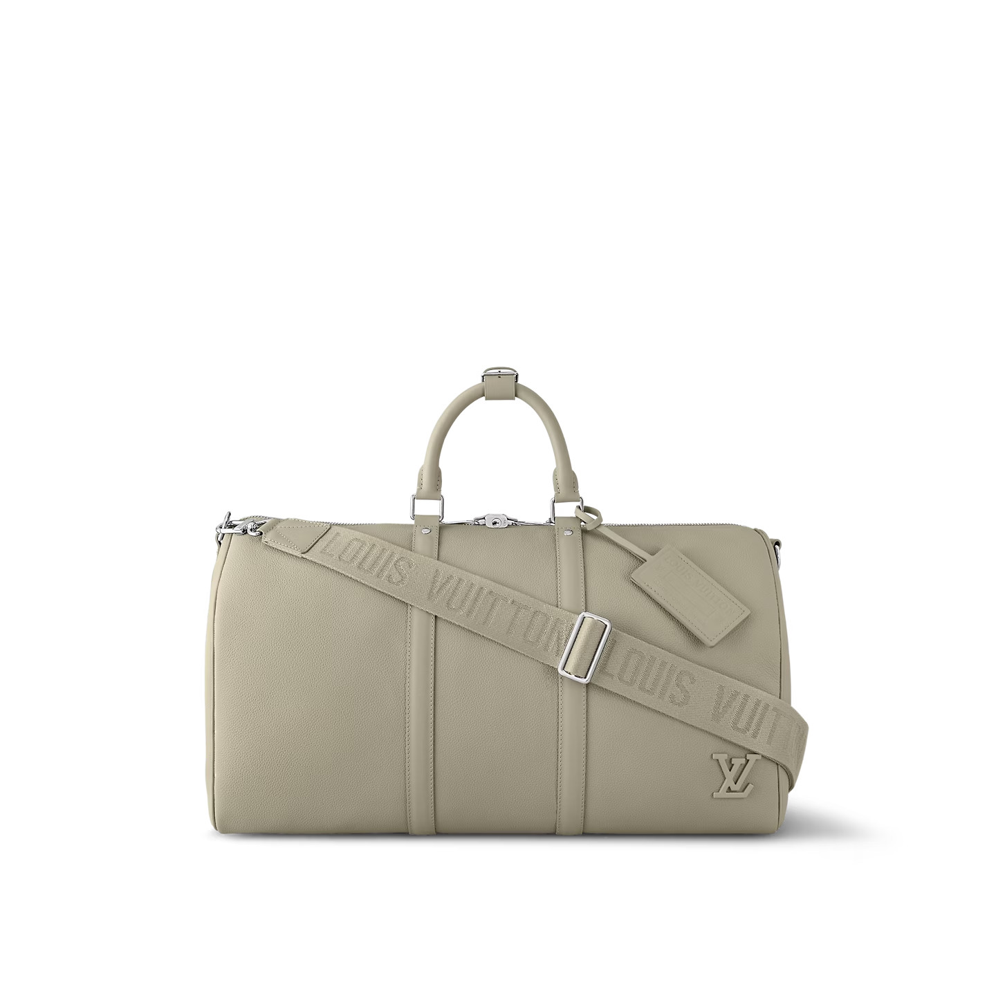Louis Vuitton Keepall Bandouliere 50 Travel Bag 19.7in/ 50cm Sage Palladium Hardware M22609