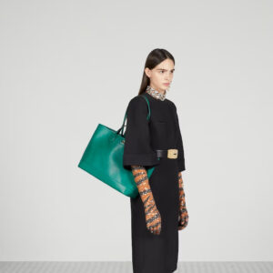 Alternative view of Gucci Ophidia Medium Tote Bag 15.1in/ 38.3cm Green Gold Hardware For Women ‎739730 DJ20G 3120