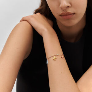 Alternative view of Idylle Blossom Charms Bracelet Gold For Women Q95689