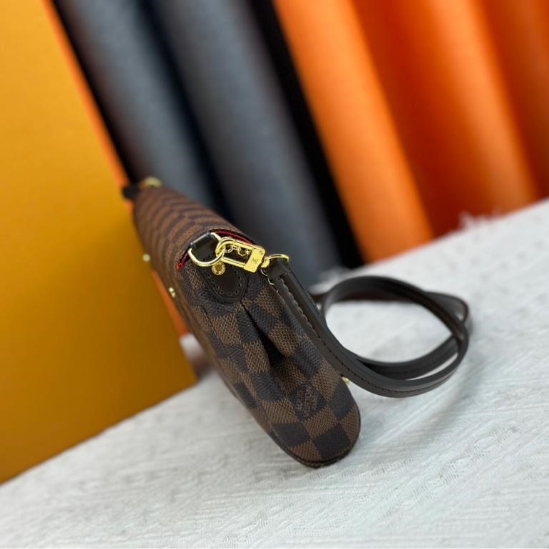 Louis Vuitton Favorite PM Crossbody Bag 9.5in/ 24cm Brown Damier Ebene Gold Hardware For Women N41276