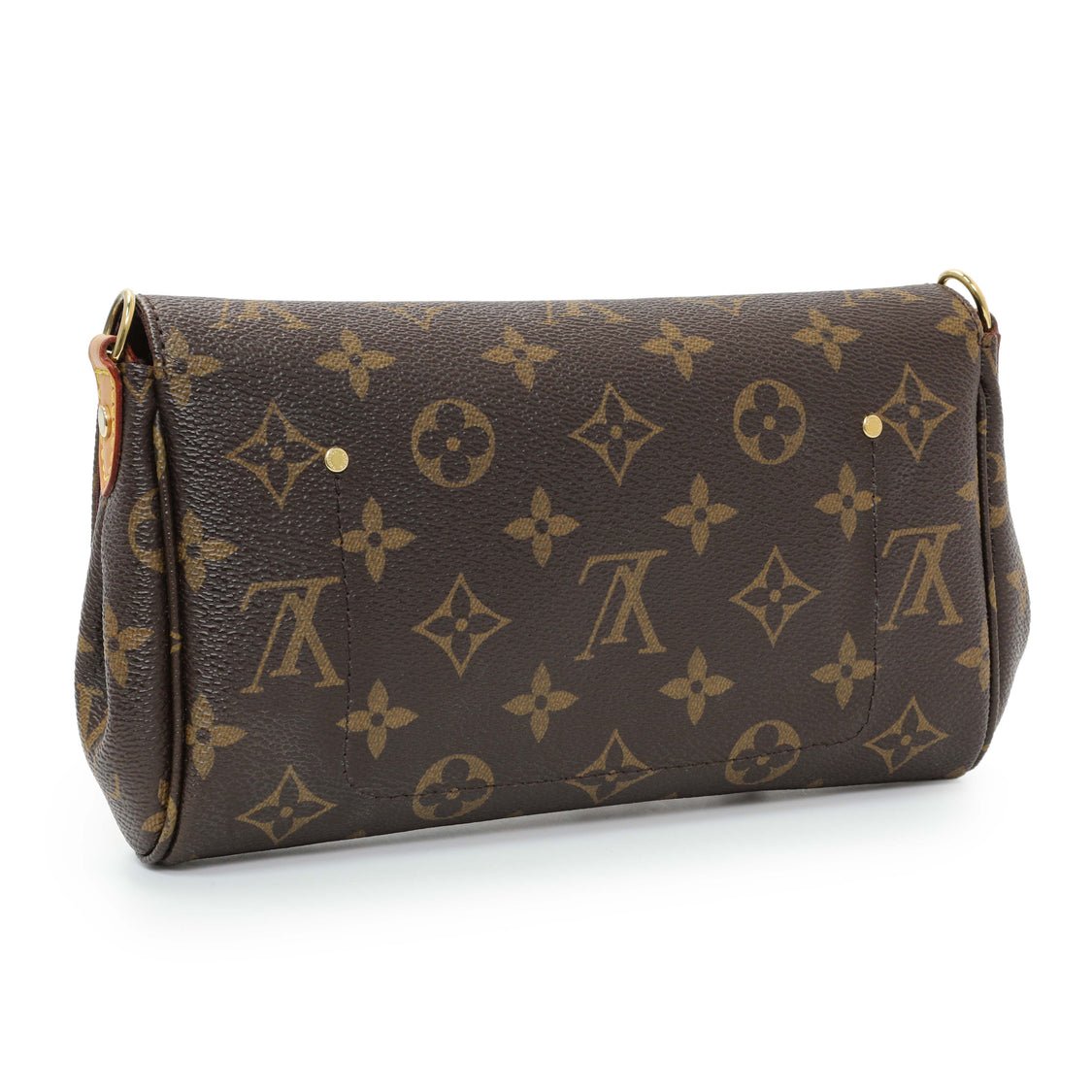 Louis Vuitton Favorite PM Crossbody Bag 9.5in/ 24cm Brown Monogram Canvas Gold Hardware For Women M40717